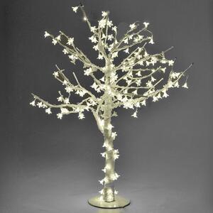 Albero di Natale Luminoso con 216 Led Bianco Caldo H100cm Bianco