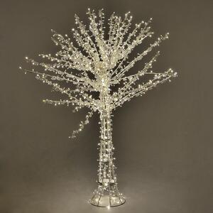 Albero di Natale Luminoso con 1016 Led Bianco Caldo H150cm Cristallo
