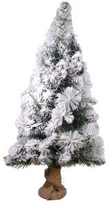 Albero di Natale Artificiale H90cm Pet Verde Innevato