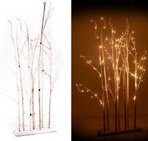 Albero di Natale Luminoso in Legno H180cm Betulla Bianco