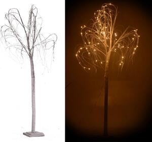 Albero di Natale Luminoso in Legno H180cm Salice Bianco