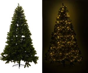 Albero di Natale Luminoso H210cm Monte Vettore Verde