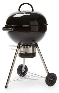 Barbecue a Carbone Carbonella 73,5x64x106,5 cm in Acciaio Nero