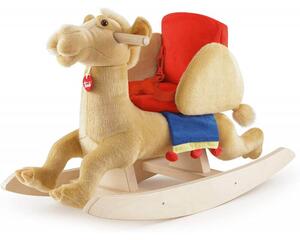 Cavallo a Dondolo Dromedario per Bambini in Peluche Trudi Beige
