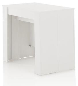 Consolle Allungabile 54/252x78,5x78 cm in Melamina Bianco Lucido