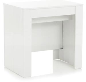 Consolle Allungabile 54/252x78,5x78 cm in Melamina Bianco Lucido