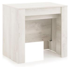 Consolle Allungabile 54/252x78,5x78 cm in Melamina Pino Bianco
