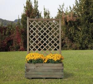 Fioriera da Giardino con Traliccio 80x40x135 cm in Legno