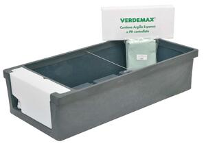 Fioriera Orto Urbano da Giardino 6L 58x115xH28cm Rama Vegetable Antracite