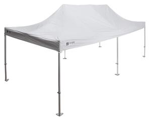 Gazebo da Giardino 3x6m in Alluminio e Poliestere Bianco