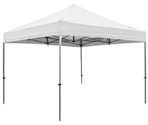 Gazebo Pieghevole da Giardino 3x3m in Tessuto Bianco