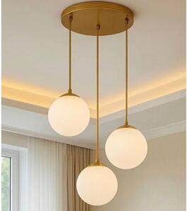 Lampadario a cavo BALLISTIC 3xE27/40W/230V dorato