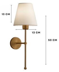 Lampada da parete ASPARAGUS 1xE27/40W/230V dorata/crema