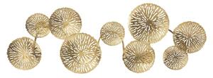 Lampada da Muro Dishy Glam 5 Luci 138x9x50 cm in Ferro Oro