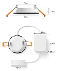 Philips - Set da 3 faretti da incasso per bagno LED RGBW dimmerabili Hue SLIM LED/8,3W/230V IP44