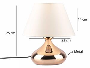 Lampada da tavolo ASPARAGUS 1xE27/40W/230V in rame