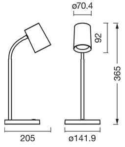 Osram - Lampada da scrivania DESK LINE 1xGU10/9W/230V bianca