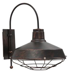 Lampada da Muro Bronks 30x40x37 cm in Ferro Nero