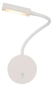 Lampada da parete Ceiling & Wall in Metallo Stem Bianco