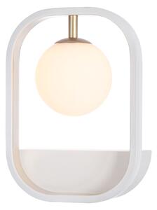 Lampada da parete Modern in Metallo Avola Bianco con Oro