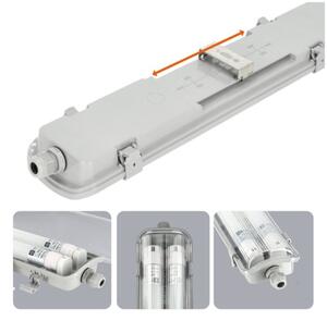 Apparecchio tecnico LED per tubi fluorescenti T8 2xG13/18W/230V 6500K IP65 127 cm