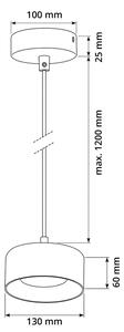 Brilagi - LED Lampadario a sospensione con cavo AURA LUX 1xGX53/30W/230V nero/fumé