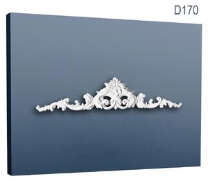 Orac Decor D170 Luxxus Attacco per porta Frontone Elemento decorativo Profilo in stucco Cornice in stucco Bellissimo elemento decorativo da parete Bianco | 105 Cm