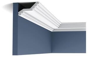 Orac Decor C400 Luxxus Modanatura per stucco Modanatura per stucco decorativa Cornice per stucco a soffitto Profilo a spigolo vivo | 2 metri