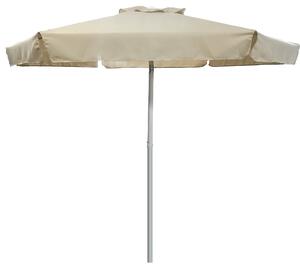 Ombrellone da Giardino Ø2m in Metallo e Poliestere Beige