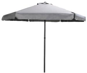 Ombrellone da Giardino Ø2,3m in Metallo e Poliestere Grigio