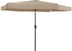 Ombrellone da Giardino 3x3m in Metallo e Poliestere Beige