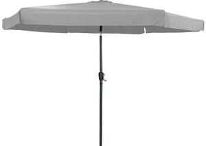 Ombrellone da Giardino 3x3m in Metallo e Poliestere Grigio