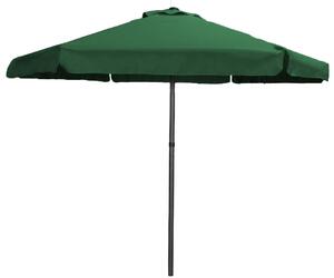 Ombrellone da Giardino Ø2,3m in Metallo e Poliestere Verde Scuro