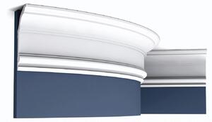 Orac Decor C339F Luxxus Profilo flessibile Modanatura per stucchi Profilo per soffitti Modanatura decorativa Modanatura per angoli Modanatura per pareti | 2 metri