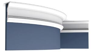 Orac Decor C321F Luxxus Profilo decorativo Profilo decorativo per stucchi a soffitto Profilo cornice Modanatura decorativa Modanatura angolare | 2 metri