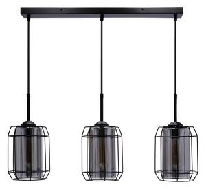 Candellux Lampadario a sospensione nero Jonera per lampadina 3x E27 33-08435