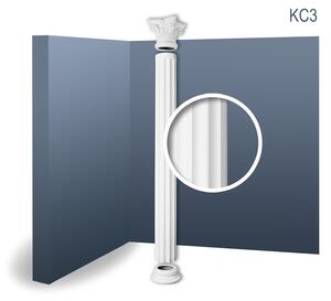Orac Decor Kc3 Luxxus Colonna completa Set di colonne decorative in rilievo in stucco di forma antica, classiche e stabili, bianche 2,41 metri