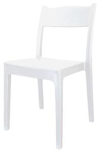 Sedia 52x46x82 cm per Interno ed Esterno Bianca