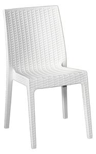 Sedia da Giardino 55x46x85 cm in Polipropilene Bianca