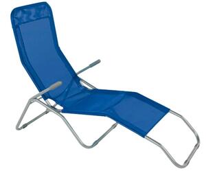 Sdraio da Giardino 190x57x99 cm in Alluminio Royal Blue