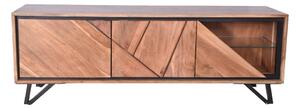 Mobile TV di colore naturale in acacia massiccia 150x51x40 cm Ambala – Interia Home & Living