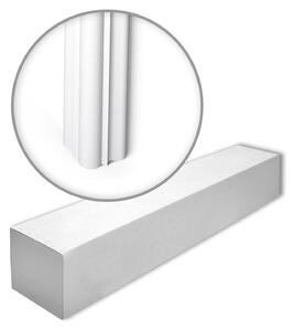 NMC WE2-box WALLSTYL Noel Marquet 1 cartone con 17 strisce decorative Profilo di protezione dei bordi colore moderno bianco | 34 m