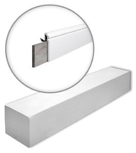 NMC CF3-box WALLSTYL Noel Marquet 1 cartone con 19 strisce decorative Striscia di copertura Striscia decorativa stile moderno colore bianco | 38 m