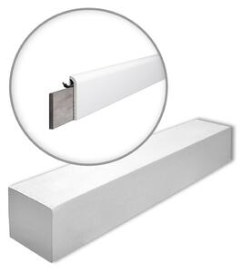 NMC CF1-box WALLSTYL Noel Marquet 1 cartone con 18 strisce decorative Striscia di copertura Striscia decorativa stile moderno colore bianco | 36 m