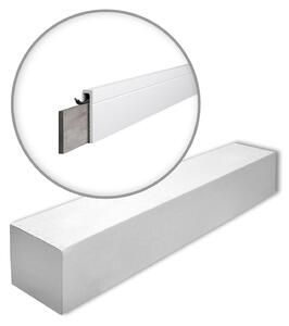 NMC CF2-box WALLSTYL Noel Marquet 1 cartone con 18 strisce decorative Striscia di copertura Striscia decorativa stile moderno colore bianco | 36 m