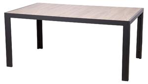 Tavolo da Giardino 165x100x74 cm in Alluminio e Gres Naturale