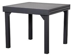 Tavolo Allungabile da Giardino 90/180x90x75 cm in Alluminio Grigio
