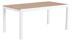 Tavolo Allungabile da Giardino 170/230x90x74 cm in Alluminio Bianco Opaco