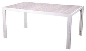 Tavolo da Giardino 165x100x74 cm in Alluminio e Gres Grigio