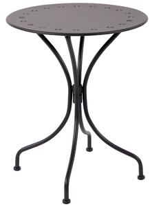 Tavolino da Giardino Ø60x70 cm in Acciaio Grigio